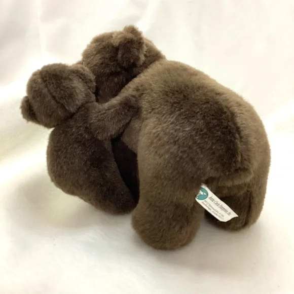 Brown Mom and Cub Bear Plush Stuffed Animals 7”x10” Arctic Circle - Picture 5 of 8